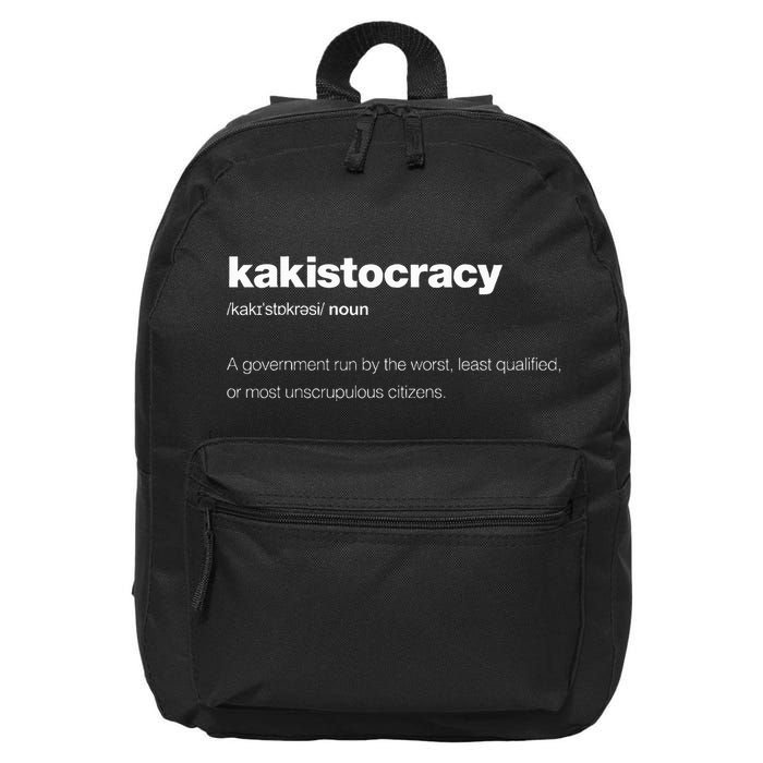 The Word Kakistocracy With A Dictionary Definition 16 in Basic Backpack
