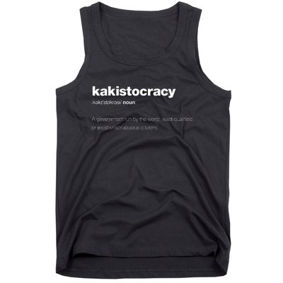 The Word Kakistocracy With A Dictionary Definition Tank Top