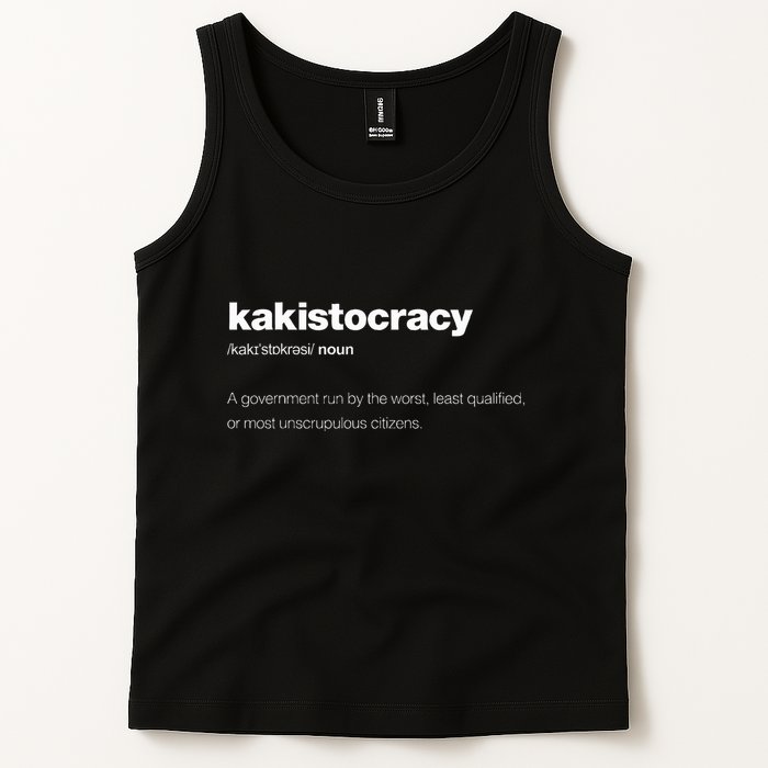 The Word Kakistocracy With A Dictionary Definition Tank Top