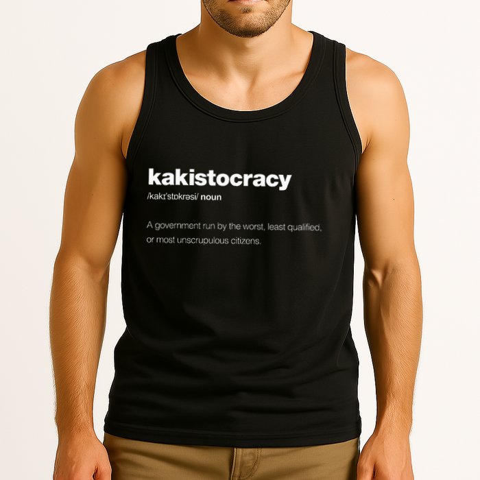 The Word Kakistocracy With A Dictionary Definition Tank Top