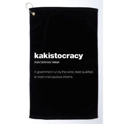The Word Kakistocracy With A Dictionary Definition Golf Towel