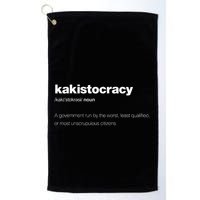 The Word Kakistocracy With A Dictionary Definition Golf Towel