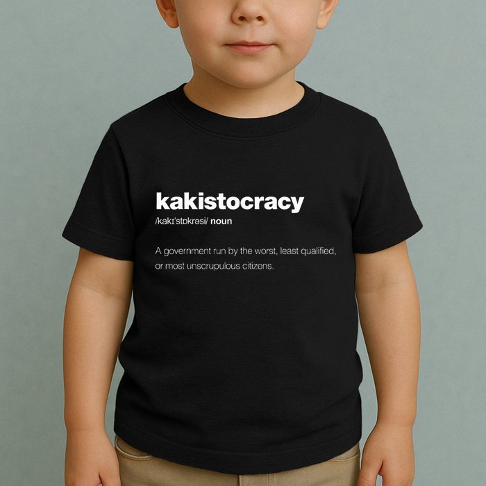 The Word Kakistocracy With A Dictionary Definition Toddler T-Shirt