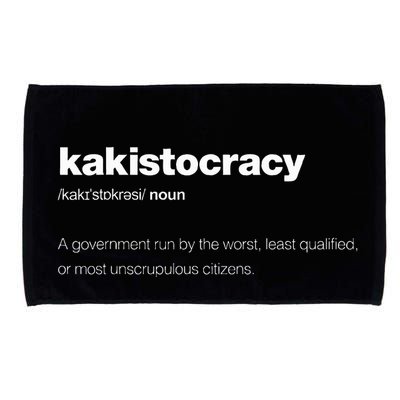 The Word Kakistocracy With A Dictionary Definition Microfiber Hand Towel