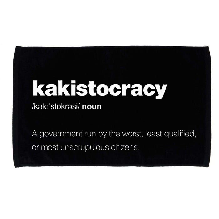 The Word Kakistocracy With A Dictionary Definition Microfiber Hand Towel