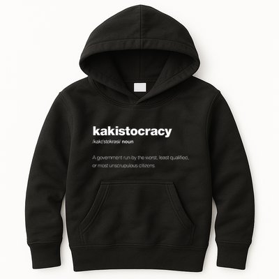 The Word Kakistocracy With A Dictionary Definition Kids Hoodie