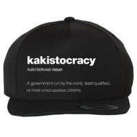 The Word Kakistocracy With A Dictionary Definition Wool Snapback Cap