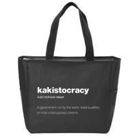 The Word Kakistocracy With A Dictionary Definition Zip Tote Bag