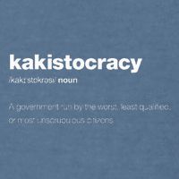 The Word Kakistocracy With A Dictionary Definition Garment-Dyed Sweatshirt