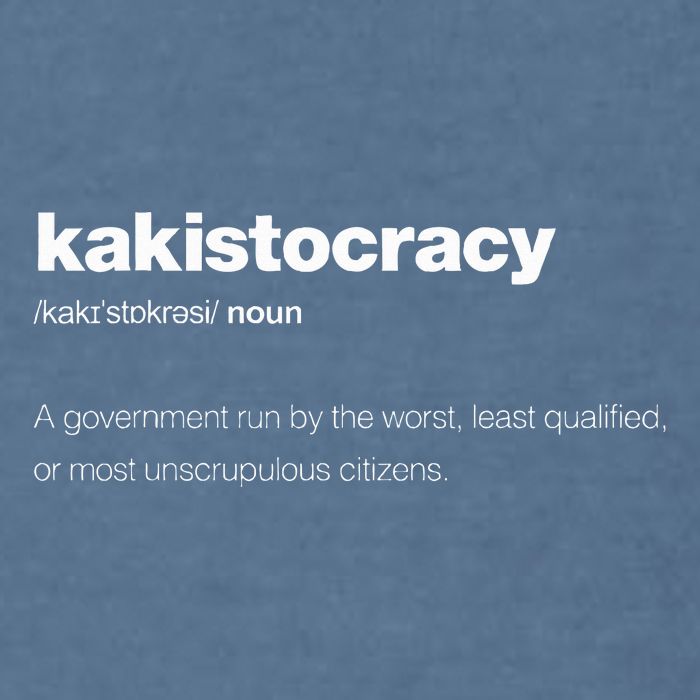 The Word Kakistocracy With A Dictionary Definition Garment-Dyed Sweatshirt