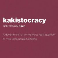 The Word Kakistocracy With A Dictionary Definition 16oz Travel Tumbler