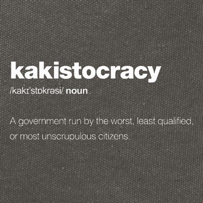 The Word Kakistocracy With A Dictionary Definition Cotton Canvas Backpack