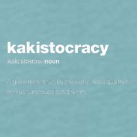 The Word Kakistocracy With A Dictionary Definition Sueded Cloud Jersey T-Shirt