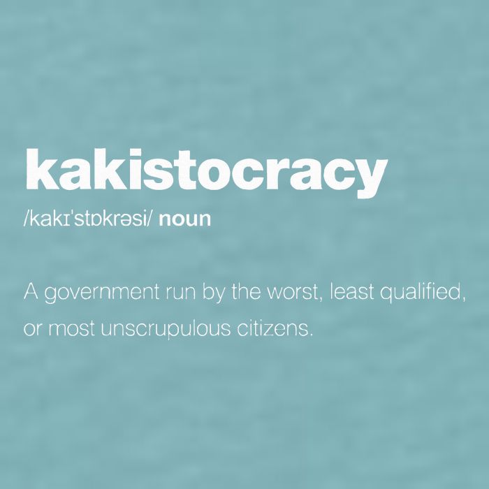 The Word Kakistocracy With A Dictionary Definition Sueded Cloud Jersey T-Shirt