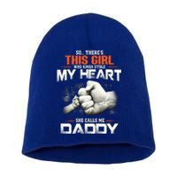 This Who Kinda Stole My Heart She Calls Me Daddy Gift Short Acrylic Beanie