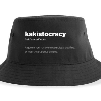 The Word Kakistocracy With A Dictionary Sustainable Bucket Hat