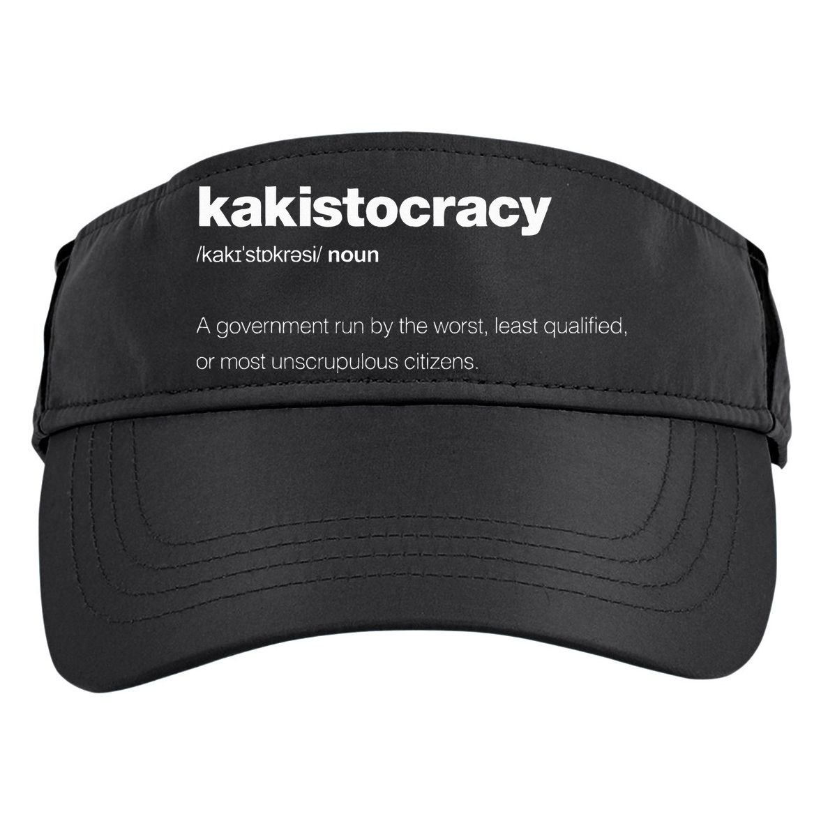 The Word Kakistocracy With A Dictionary Adult Drive Performance Visor