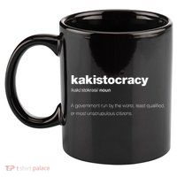 The Word Kakistocracy With A Dictionary 11oz C Handle Ceramic Mug