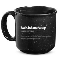 The Word Kakistocracy With A Dictionary 15oz Campfire Ceramic Mug