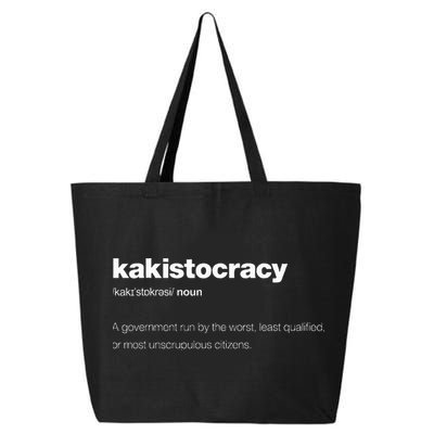 The Word Kakistocracy With A Dictionary 25L Jumbo Tote