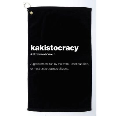 The Word Kakistocracy With A Dictionary Golf Towel