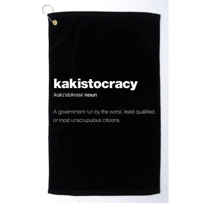 The Word Kakistocracy With A Dictionary Golf Towel