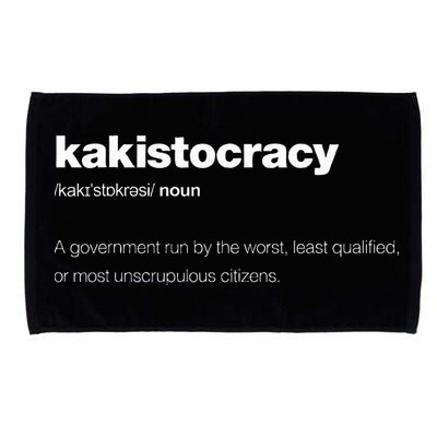 The Word Kakistocracy With A Dictionary Microfiber Hand Towel