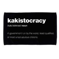 The Word Kakistocracy With A Dictionary Microfiber Hand Towel