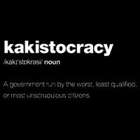 The Word Kakistocracy With A Dictionary Wool Snapback Cap
