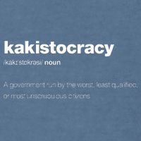 The Word Kakistocracy With A Dictionary Garment-Dyed Sweatshirt