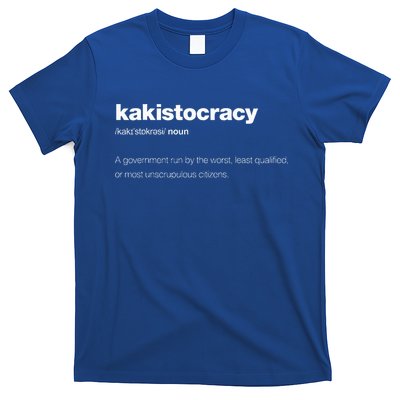 The Word Kakistocracy With A Dictionary T-Shirt