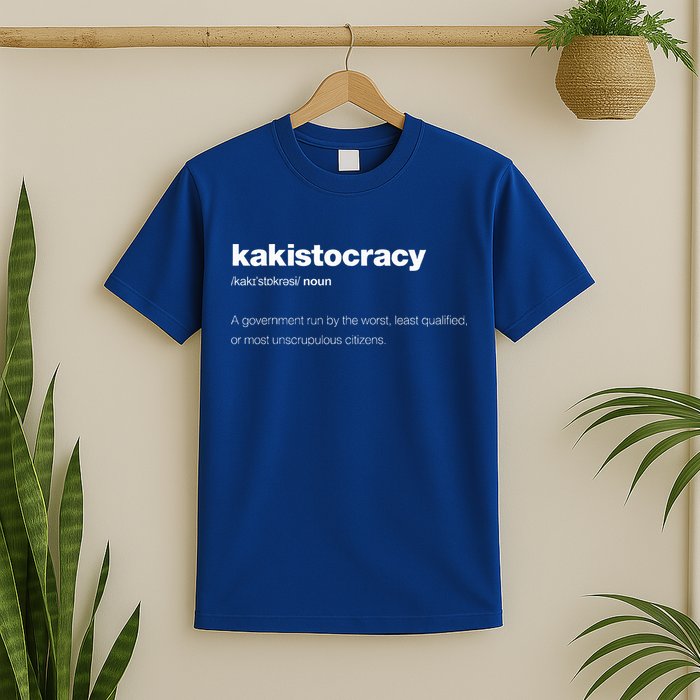 The Word Kakistocracy With A Dictionary T-Shirt