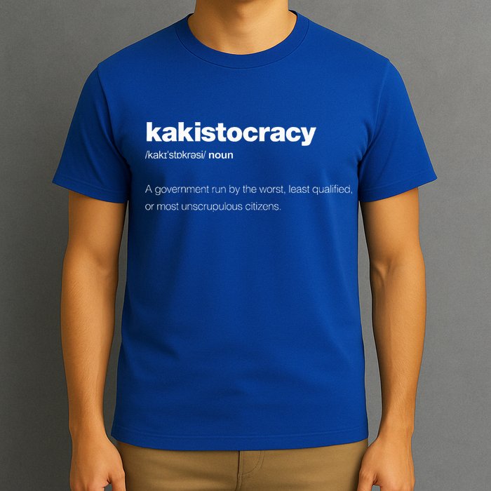 The Word Kakistocracy With A Dictionary T-Shirt