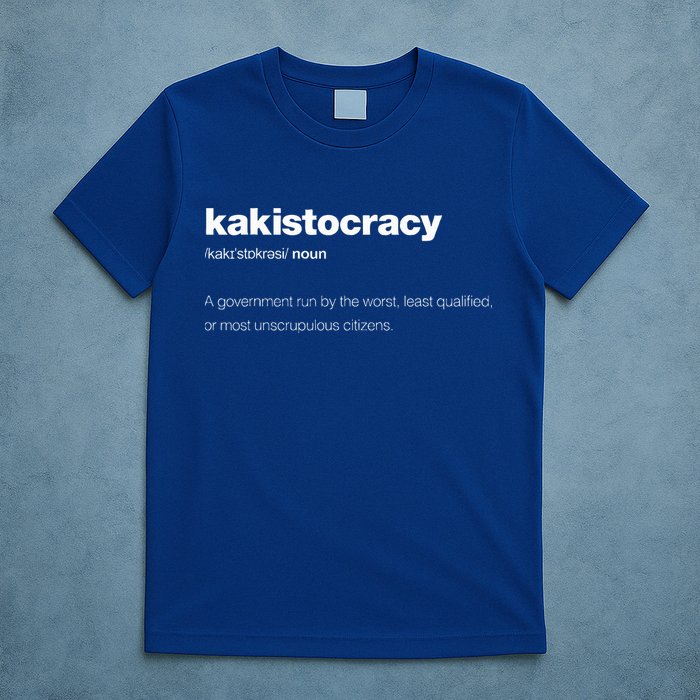The Word Kakistocracy With A Dictionary T-Shirt