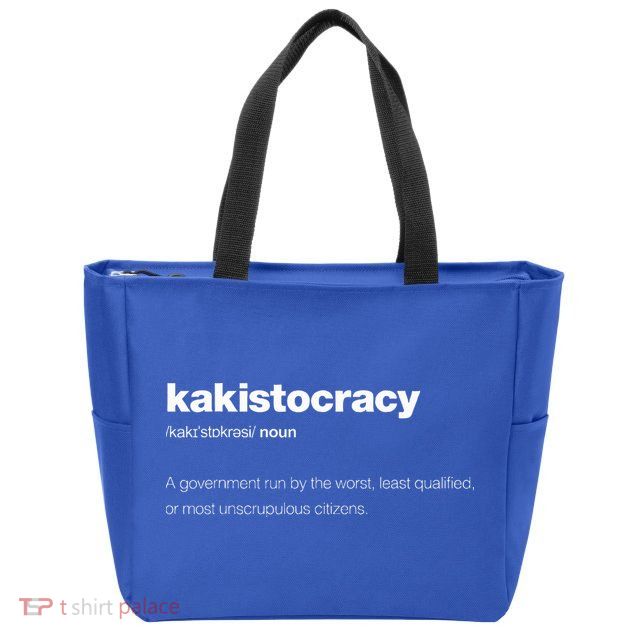 The Word Kakistocracy With A Dictionary Zip Tote Bag