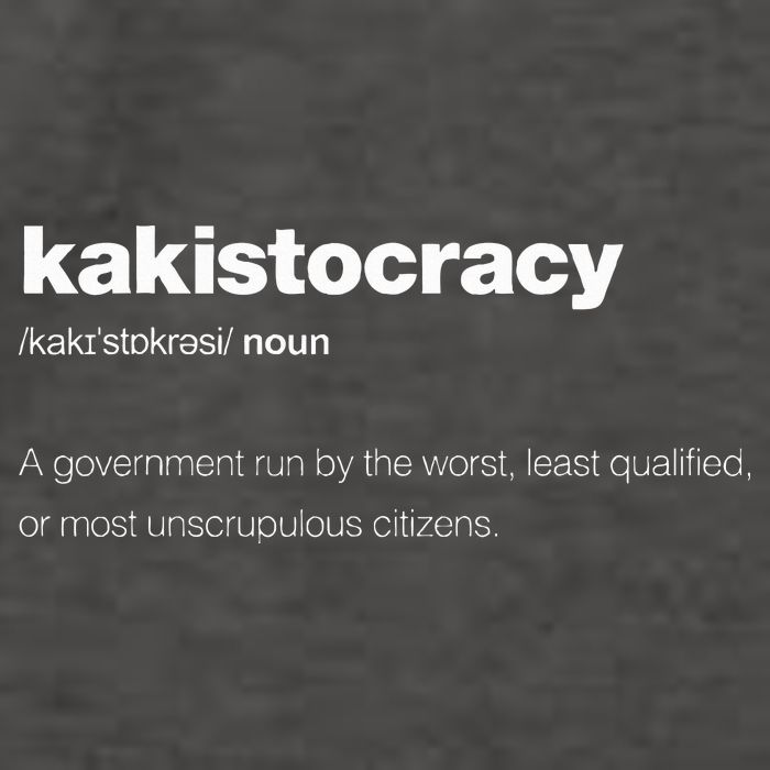 The Word Kakistocracy With A Dictionary Vector Backpack