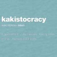 The Word Kakistocracy With A Dictionary Sueded Cloud Jersey T-Shirt