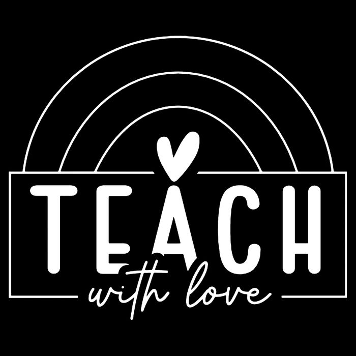 Teach With Love Heart Cooling Performance Long Sleeve Crew