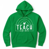 Teach With Love Heart Hoodie