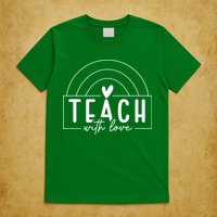 Teach With Love Heart T-Shirt