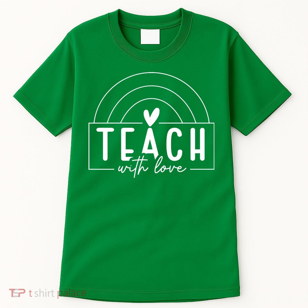 Teach With Love Heart Tall T-Shirt
