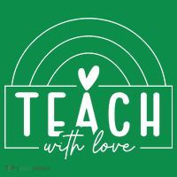 Teach With Love Heart Magnet