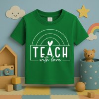 Teach With Love Heart Toddler T-Shirt