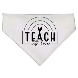 Teach With Love Heart USA-Made Doggie Bandana