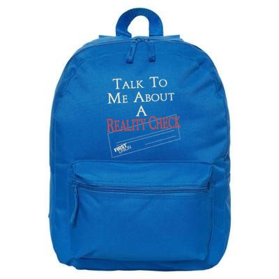 The White L.O.T.U.S Talk To Me About A Reality Check 16 in Basic Backpack