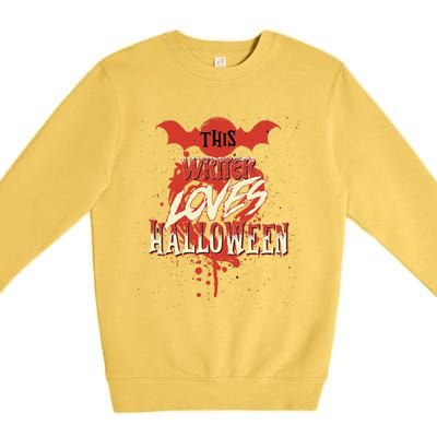 This Writer Loves Halloween For Journalists And Bloggers Premium Crewneck Sweatshirt