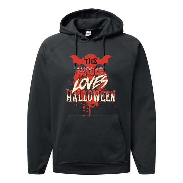 This Writer Loves Halloween For Journalists And Bloggers Performance Fleece Hoodie