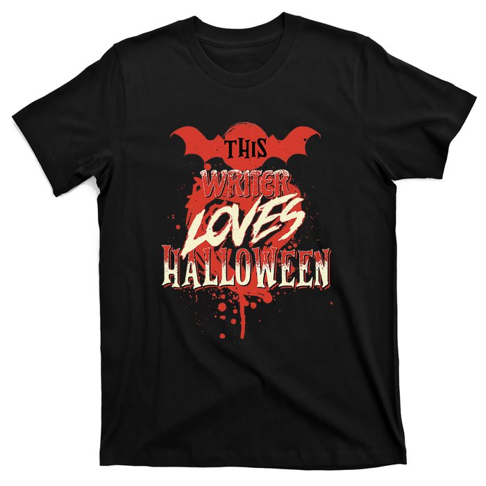 This Writer Loves Halloween For Journalists And Bloggers T-Shirt