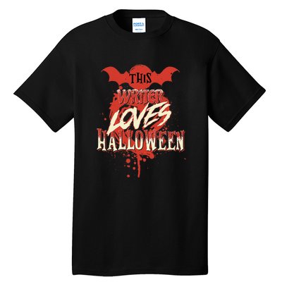 This Writer Loves Halloween For Journalists And Bloggers Tall T-Shirt