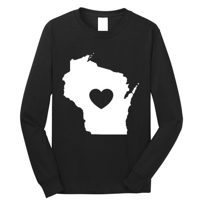 The Wisconsin Love Heart Long Sleeve Shirt